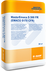 MasterEmaco S 560 FR сухая бетонная смесь тиксотропного типа от 20 до 60мм (30кг)