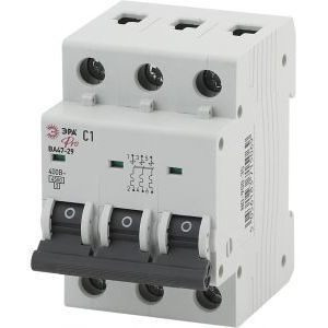 Автоматические выключатели 4,5 кА ЭРА Pro NO-900-48 ВА47-29 3P 40А кривая C/(4/60/1080)