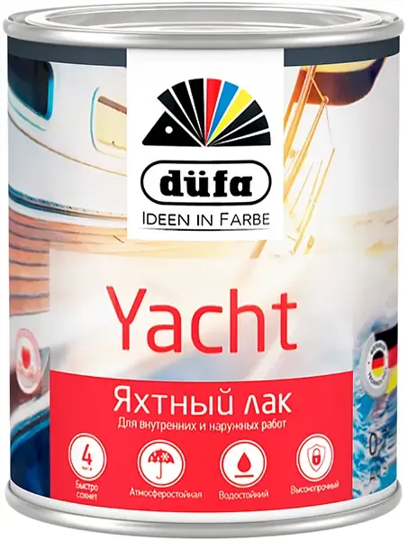 Лак яхтный Dufa Retail Yacht 750 мл полуматовый