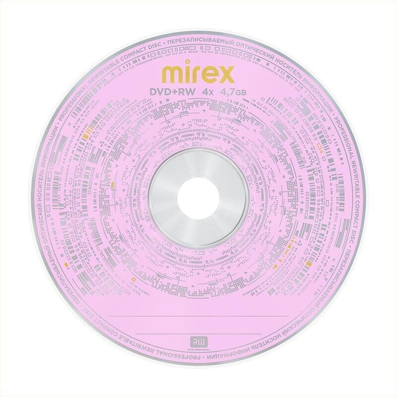 Диск DVD+RW Mirex Brand 4X 4,7GB Bulk 50 1