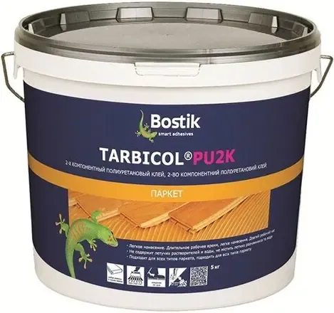 Клей для паркета двухкомпонентный полиуретановый Bostik Tarbicol PU 2K клей для паркета 2 комп полиуретановый 5 кг