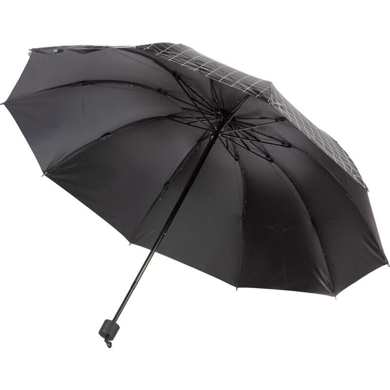 Зонт складной механика 10 спиц черный NoName