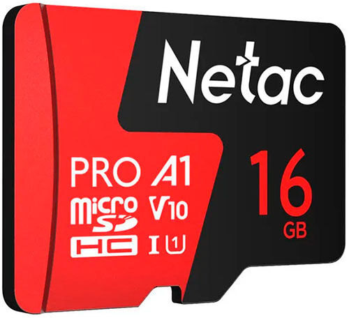 Карта памяти microSD Netac P500 PRO, 16 GB (NT02P500PRO-016G-S) P500 PRO 16 GB (NT02P500PRO-016G-S)
