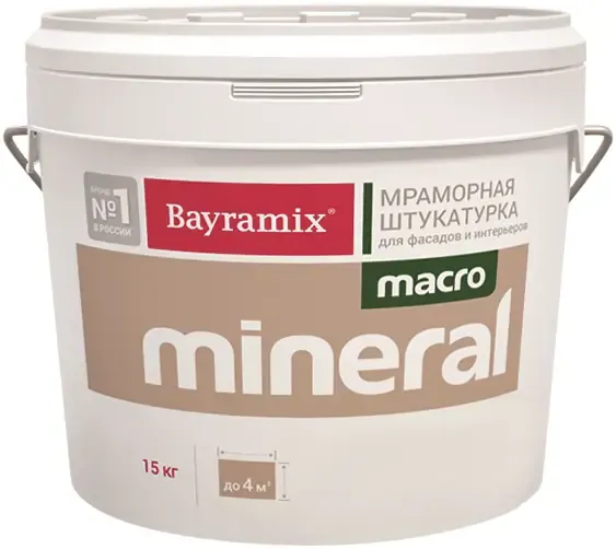 Мраморная штукатурка Bayramix Macro Mineral 15 кг №1020