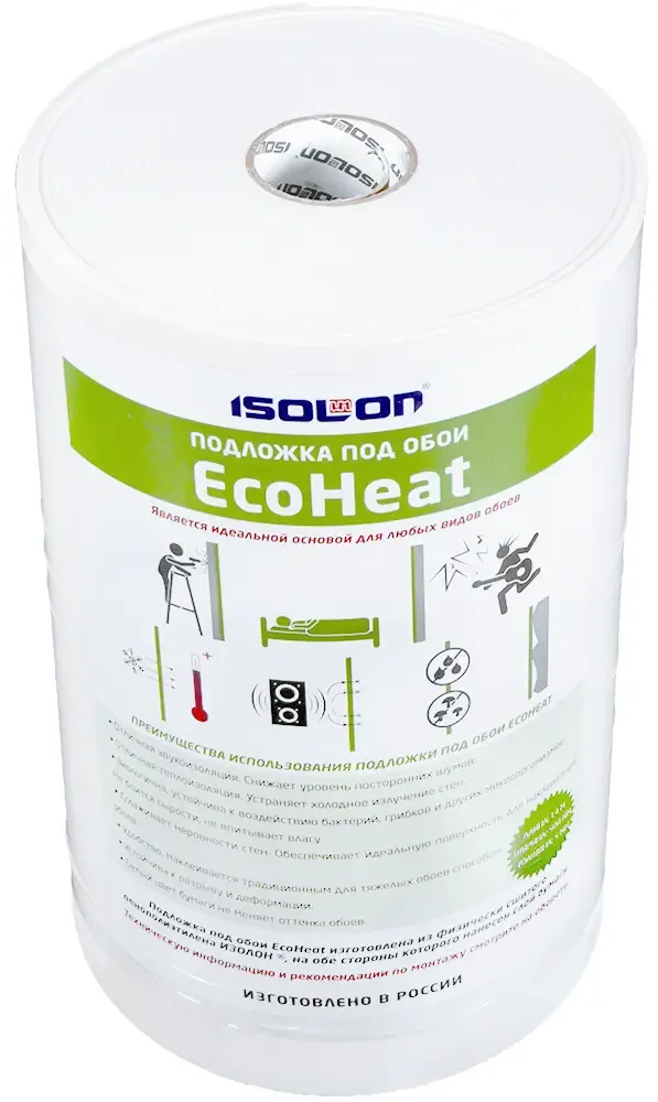 Подложка под обои Изолон Ecoheat 0.5*14 м/5 мм