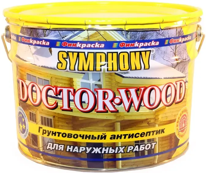 Грунтовочный антисептик Финкраска Симфония Doctor Wood 10 л
