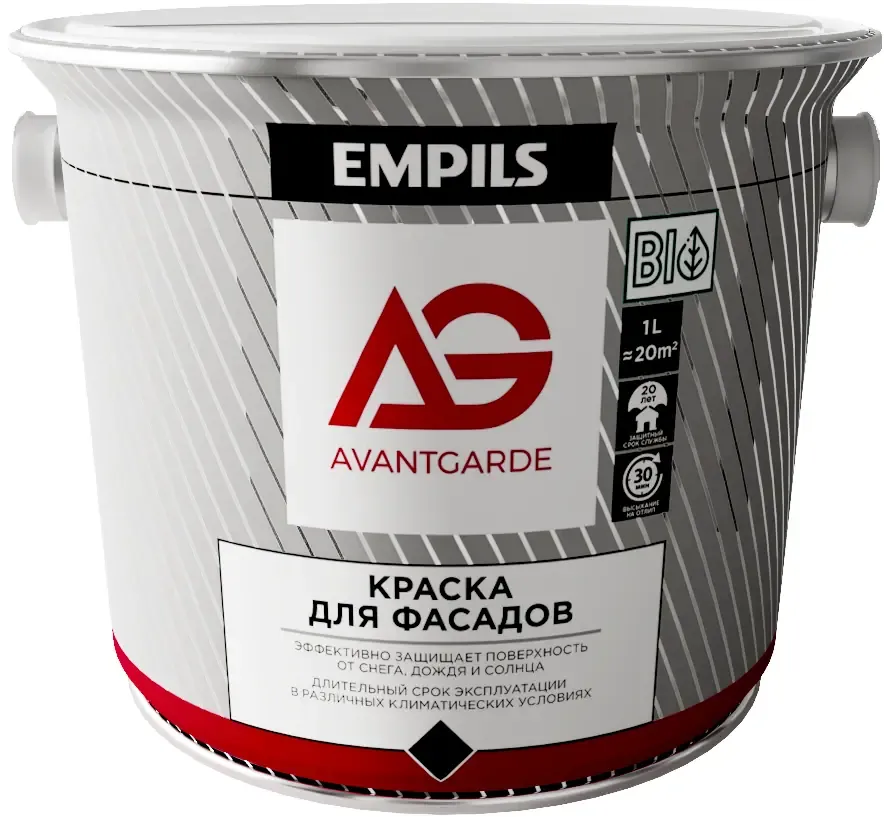 Краска для фасадов Эмпилс Avantgard 11.6 кг белая
