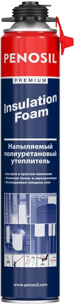 Напыляемый полиуретановый утеплитель Penosil Premium Insulation Foam 890 мл
