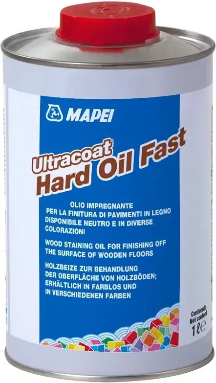 Масло для окрашивания и отделки деревянных полов Mapei Ultracoat Hard Oil Fast 1 л черное Black