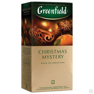 Чай GREENFIELD Chistmas Mistery 25 пакетов черный с корицей 620382 