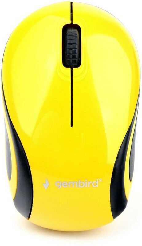 Мышь компьютерная беспроводная "Gembird" MUSW-615, 3кнопки, 2,4ГГц, 1200DPI, жёлтый 1
