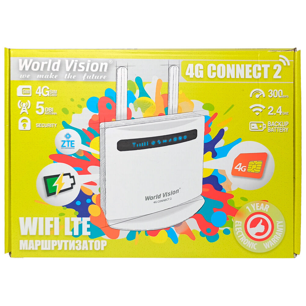 Wi-Fi Роутер World Vision Connect 2 4G 3