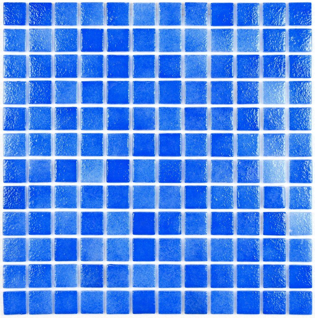 Мозаика стеклянная Atlantis Blue Art Bonaparte бассейновая голубая глянцевая