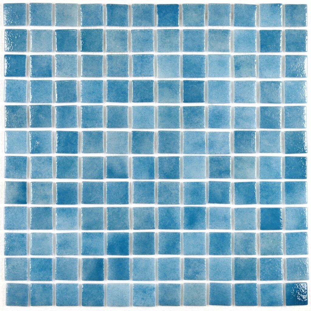 Мозаика стеклянная Atlantis Sky Bonaparte бассейновая голубая глянцевая