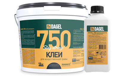 Клей для искусственной травы DAGEL 750 двухкомпонентный полиуретановый 12 кг.