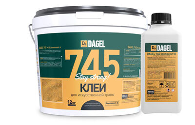 Клей для искусственной травы DAGEL 745 полиуретановый двухкомпонентный 12 кг.