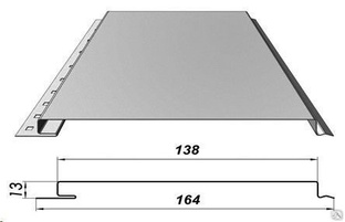 Линеарная панель средняя (0.206 м) 0.45 SP RAL 5005 