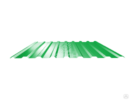 Профнастил С20 0.45 SP RAL 6002 зелёный лист 1