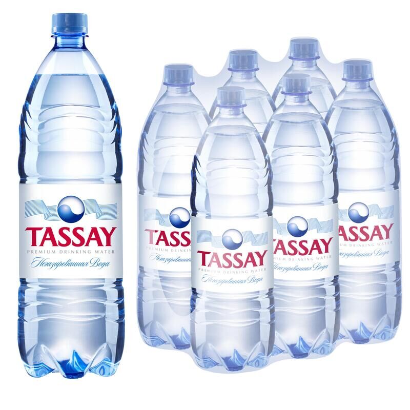 Вода питьевая TASSAY негазированная 1,5 л (6 штук в упаковке) Tassay