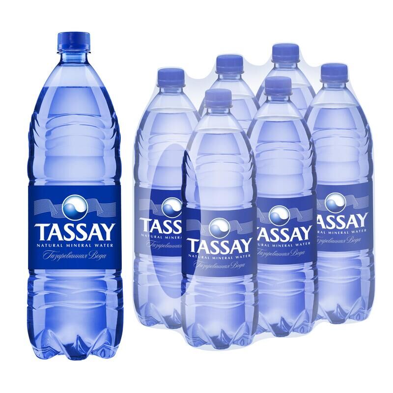 Вода питьевая TASSAY газированная 1,5 л (6 штук в упаковке) Tassay