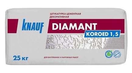 Штукатурка декоративная Knauf Diamant короед 1,5 мм, 25 кг
