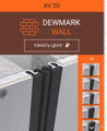 Профиль накладной AV 20/130 с гибкой вставкой для стен прямой Dewmark
