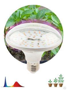 Лампа светодиодная FITO-18W-RB-E27 18Вт E27 для растений красн./син. спектр Эра Б0049533 