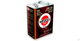 MITASU GOLD 0W16 SN 4 л (Масло моторное синтетическое) 