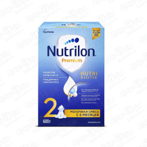 Смесь Nutricia Nutrilon Premium 2 600г c 6мес БЗМЖ