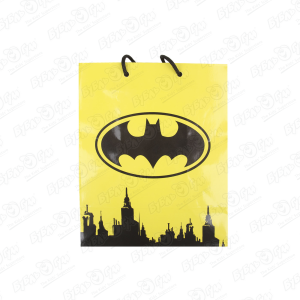 Пакет подарочный Batman желтый 18х22см ND Play