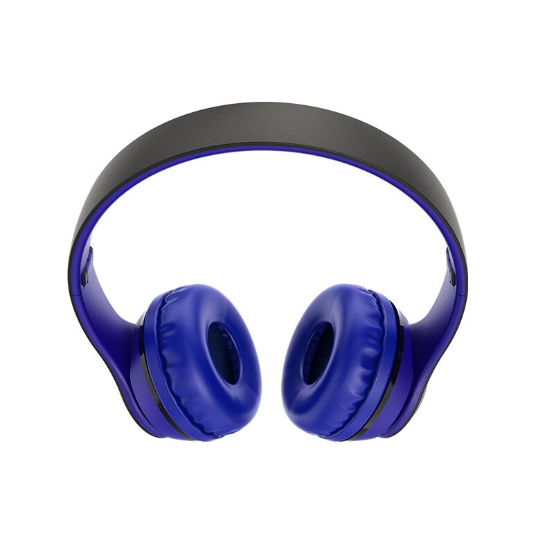 Наушники беспроводные с микрофоном Bluetooth 5.0, BO4 синий "Borofone" 1