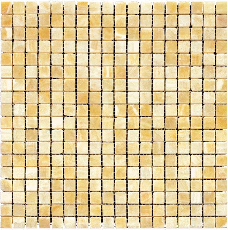 Мозаика 7M073-15P Onyx Yellow Оникс желтый, поверхность полированная Natural