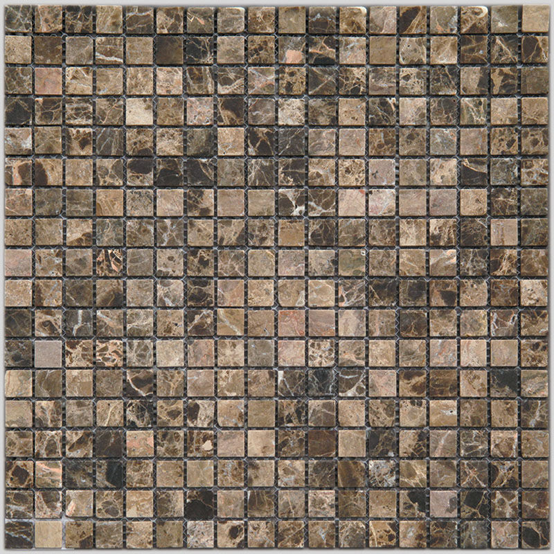 Мозаика i-Tilе 4M022-15T Emperador Dark Мрамор коричневый, поверхность состаренная Natural
