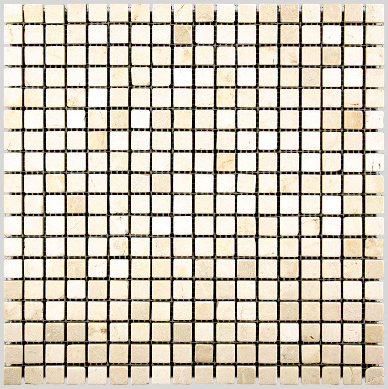 Мозаика i-Tilе 4M025-15T (Crema Marfil) Мрамор бежевый, поверхность состаренная Natural