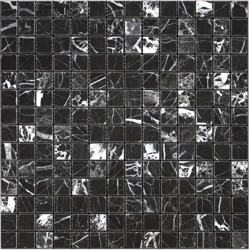 Мозаика 7M081-20P Мрамор черный, поверхность полированная Natural