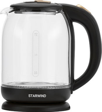 Чайник электрический Starwind SKG1052 темно-коричневый/бронзовый (стекло)
