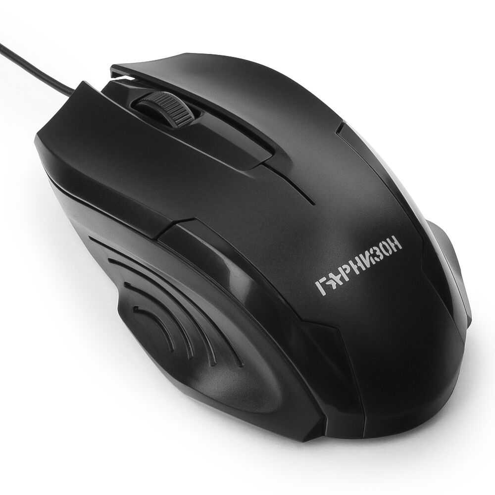 Мышь компьютерная "Гарнизон" GM-110, USB, 2кн.+колесо кнопка, 800DPI, чип-X (чёрный) 3