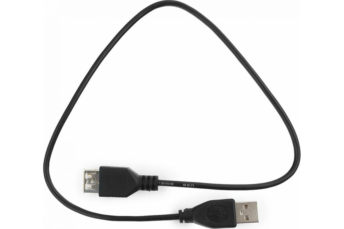 Шнур USB (A)шт. - USB (A)гн. 0,5м "Гарнизон" 1