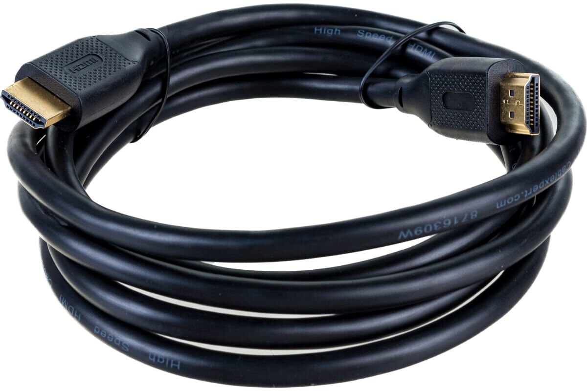 Шнур шт.HDMI - шт.HDMI v2.1 2,0м, 8K, черный, пакет "Cablexpert" 3