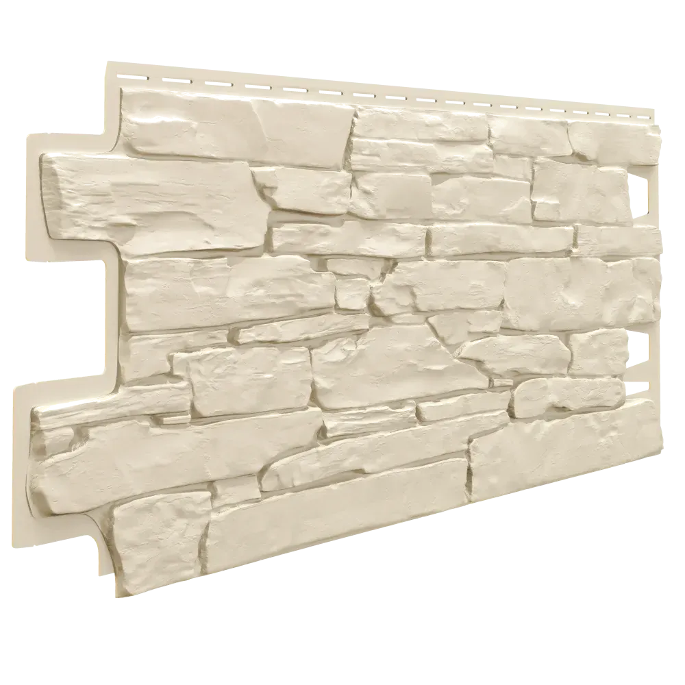 Панель фасадная Камень, слоновая кость, ТН, 1,0х0,42 м