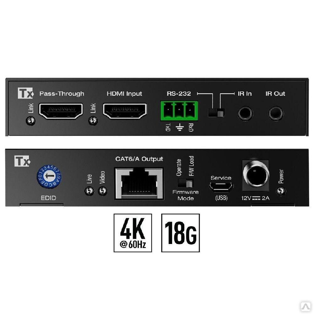 Комплект передачи 4К HDMI-сигнала KD-X444LP