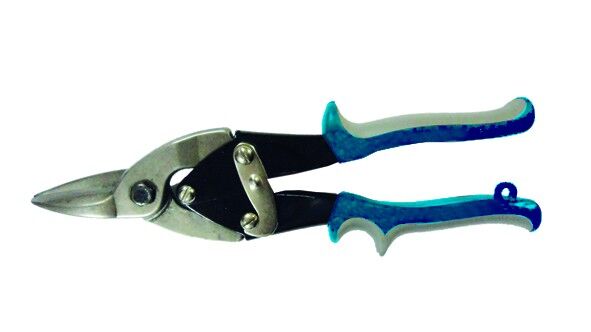 Ножницы по металлу, 250 мм, левый рез, для тонкого металла, обрезиненные ручки (Hardax) (шт.)