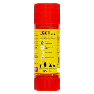 Get Dry (Гет Драй) твердый гель от клопов, тараканов, блох, муравьев, кожеедов, 80 г GET