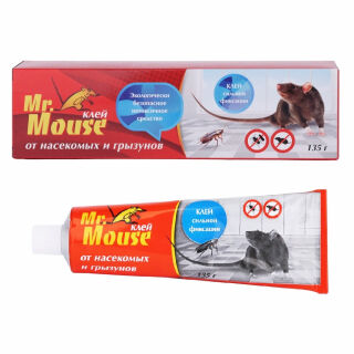 Mr.Mouse (Мистер Маус) клей от грызунов, крыс и мышей, 135 г Mr. Mouse