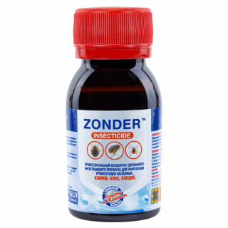 Zonder Red (Зондер) средство от клопов, тараканов, блох, муравьев (ПЭТ), 50 мл