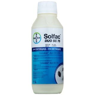 Solfac DUO SC 75 (Сольфак Дуо СК 75) средство от клопов, тараканов, блох, муравьев, комаров, мух, 1 л Bayer