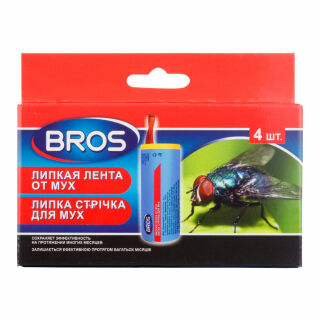 Bros (Брос) липкие ленты от мух, 4 шт BROS