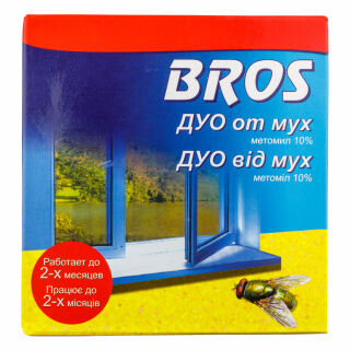 Bros (Брос) Дуо от мух с феромоном, порошок с растворителем для приготовления суспензии, 1 шт BROS