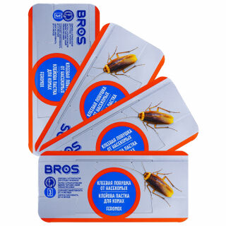 Bros (Брос) клеевые ловушки от тараканов, 4 шт BROS