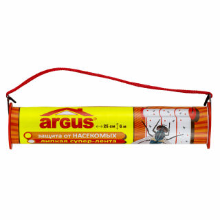 Argus (Аргус) клеевая ловушка от мух, мошки, моли (ролик) (6 метров x 25 см), 1 шт ARGUS